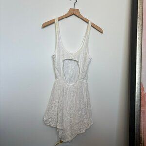 Hollister white lace romper, size M